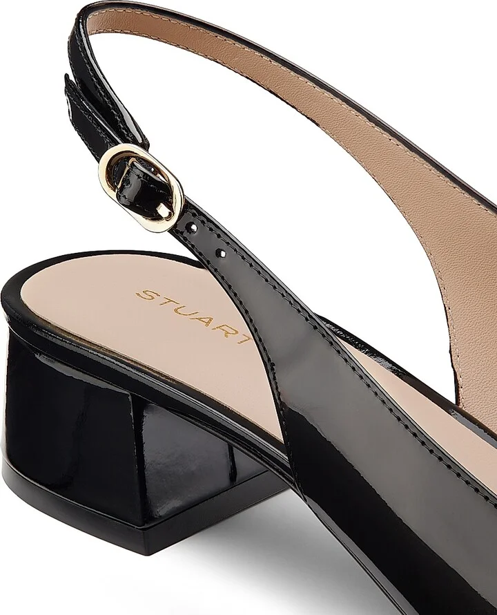 Women's Maeve 35MM Patent Leather Slingback Pumps - Adobe - Size 10 - Image 10