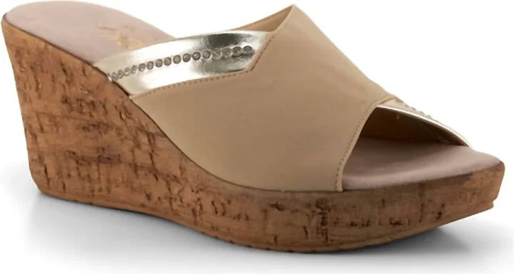 Women's Maggi Wedge Sandals In Beige
