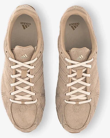 Womens Magic Beige Wonder White Ghost Sprint Suede Low-Top Trainers 7 - Image 2
