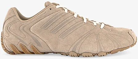 Womens Magic Beige Wonder White Ghost Sprint Suede Low-Top Trainers 7