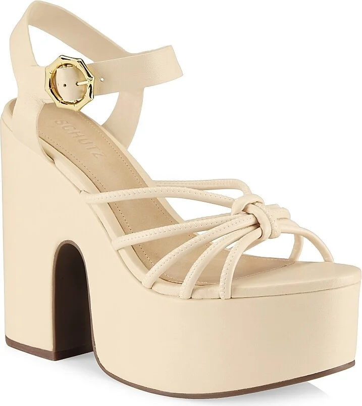 Women's Mahi Cut-Out Platform Sandals - Eggshell - Size 9.5 - Image 2