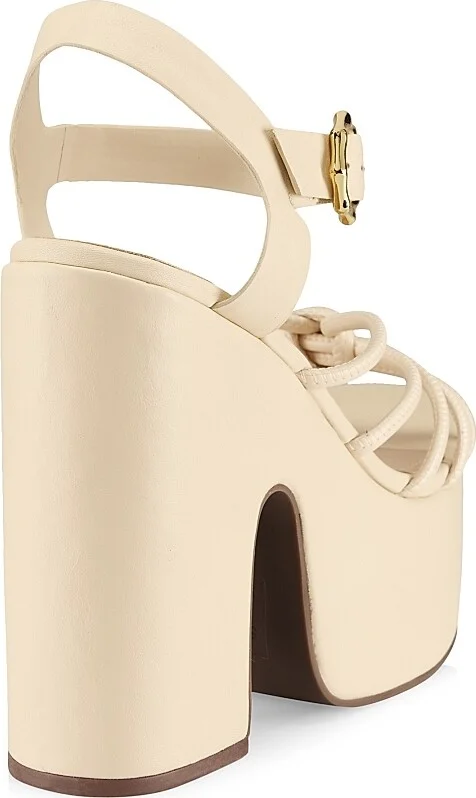 Women's Mahi Cut-Out Platform Sandals - Eggshell - Size 9.5 - Image 3