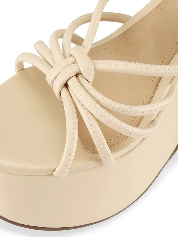 Women's Mahi Cut-Out Platform Sandals - Eggshell - Size 9.5 - Image 6