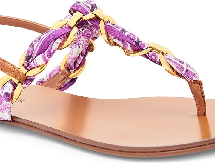 Women's Majolica Leather Sandals - Maiolica Viola - Size 6 - Image 5