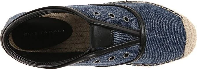 Women's Mako Denim Blue Slip-On Oxford Espadrille Sneakers Shoes