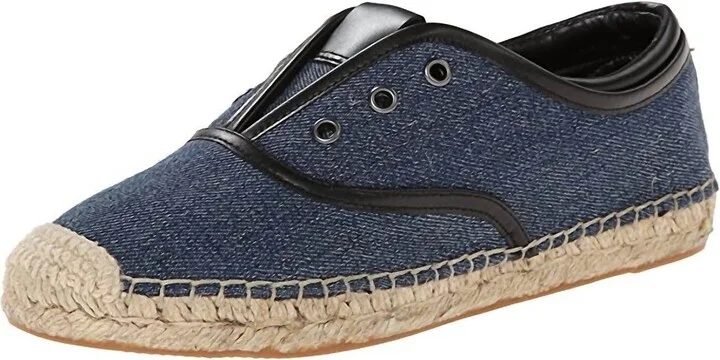 Women's Mako Denim Slip-On Oxford Espadrille Sneakers In Blue