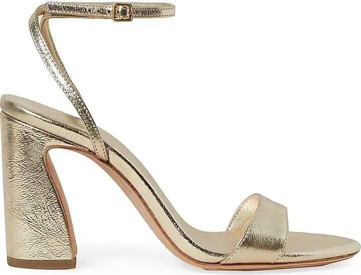 Women's Malia 90MM Curved-Heel Sandals - Champagne - Size 11