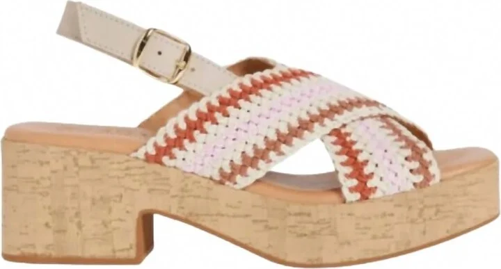 Women's Malin Crochet Sandal In Multi