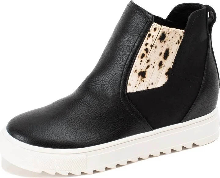 Women's Malvena Wedge Sneaker Boots In Black