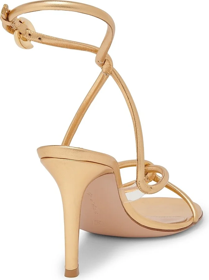 Women's Mamba 85MM Metallic Leather Sandals - Mekong - Size 5.5 - Image 3