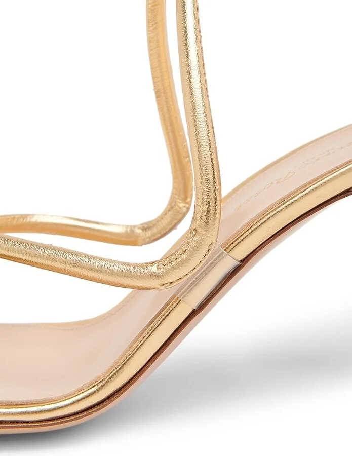 Women's Mamba 85MM Metallic Leather Sandals - Mekong - Size 5.5 - Image 5