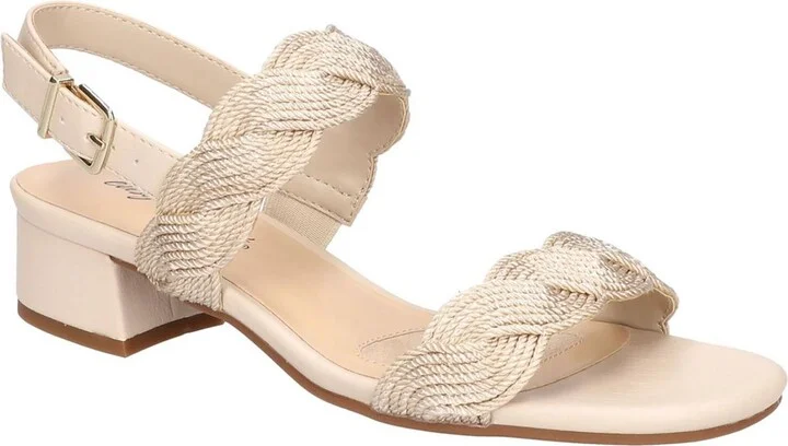 Womens Man Made Woven Ankle Strap