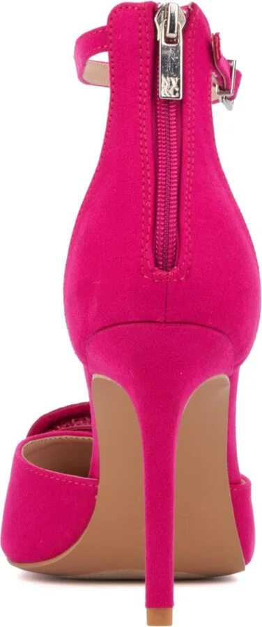 Women's Mandell- Ankle Strap- Flower Decor- Pointy Heels Pump - Image 2