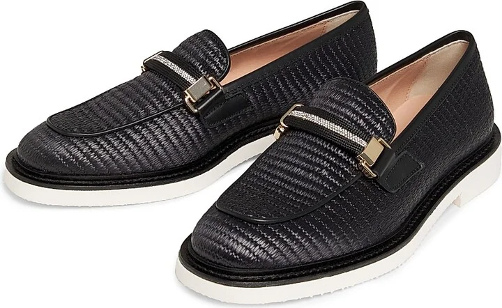 Women's Mannish Embellished Raffia Loafers - Desert Rodeo - Size 6.5 - Image 6