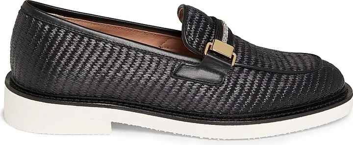 Women's Mannish Embellished Raffia Loafers - Desert Rodeo - Size 6.5 - Image 11