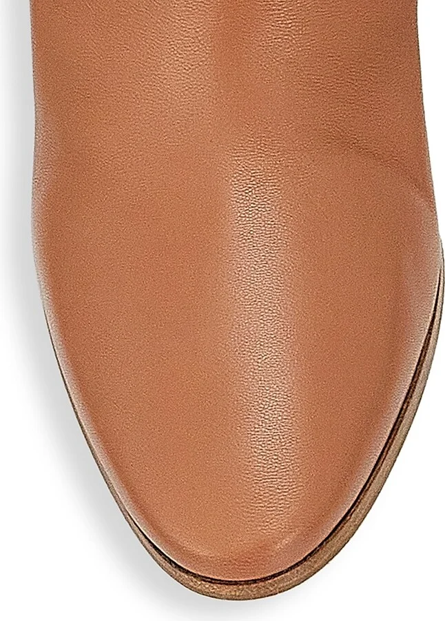 Women's Manzoni Leather Booties - Cuoio - Size 6.5 - Image 4