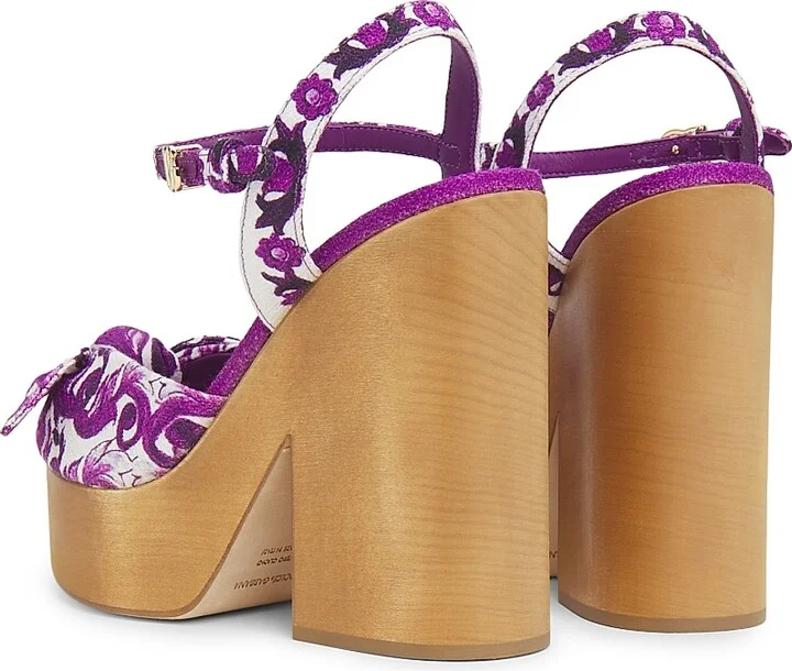 Women's Maoilica Platform Sandals - Maiolica Viola - Size 5.5 - Image 3