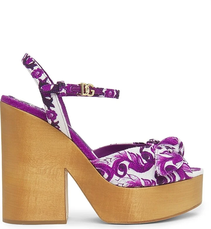 Women's Maoilica Platform Sandals - Maiolica Viola - Size 5.5