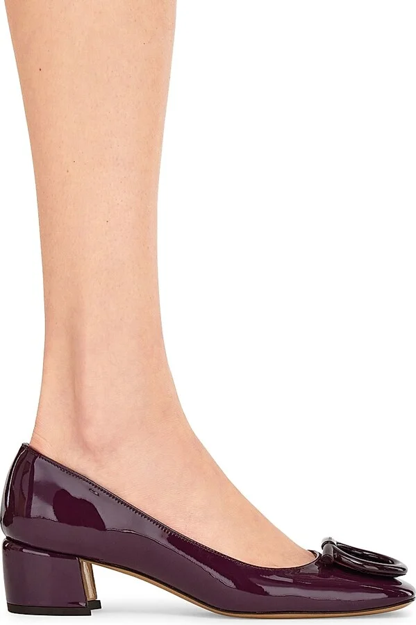 Women's Mara 40MM Patent Leather Pumps - Oxblood - Size 6 - Image 6