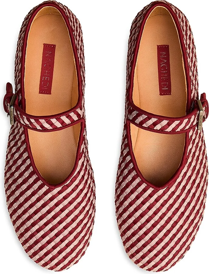 Women's Marais Striped Mary Jane Flats - Lychee - Size 11 - Image 2