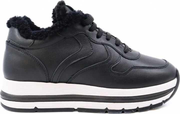 Women's Maran Fur Sneakers In Black