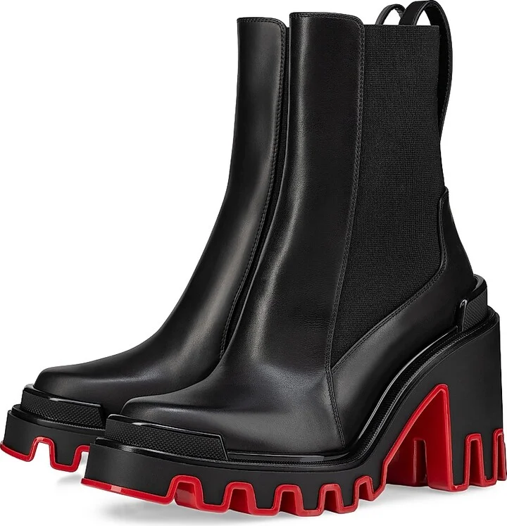 Women's Marchacroche Duna Calf Leather 95MM Booties - Black - Size 5 - Image 2