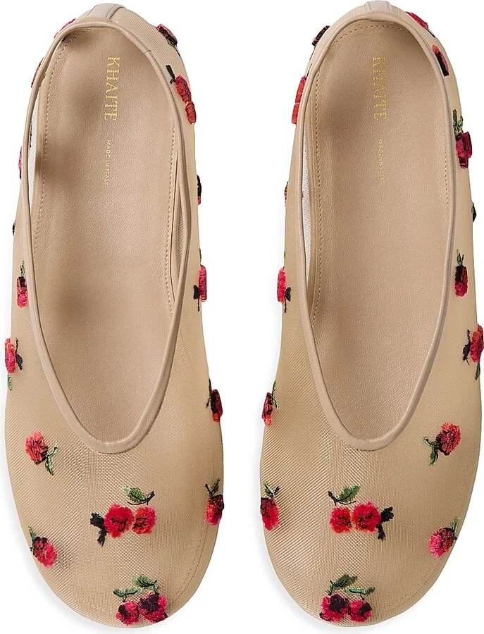Women's Marcy Mesh Ballet Flats - Beige Raspberry - Size 6 - Image 3