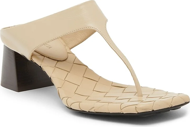 Women's Marella 45MM Leather Block-Heel Sandals - Light Butterscotch - Size 6 - Image 2