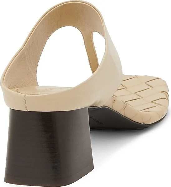 Women's Marella 45MM Leather Block-Heel Sandals - Light Butterscotch - Size 6 - Image 3