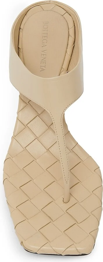 Women's Marella 45MM Leather Block-Heel Sandals - Light Butterscotch - Size 6 - Image 4
