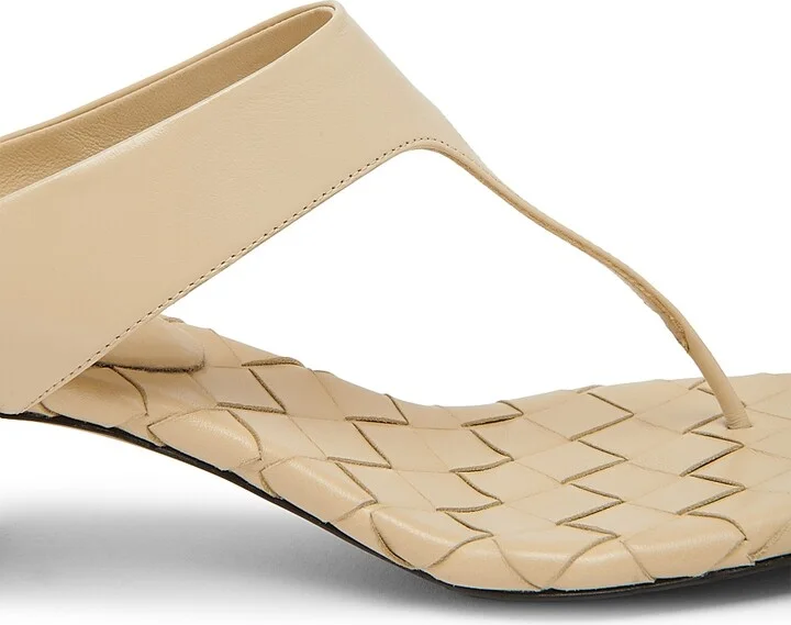 Women's Marella 45MM Leather Block-Heel Sandals - Light Butterscotch - Size 6 - Image 5