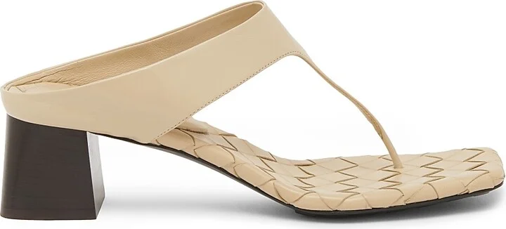 Women's Marella 45MM Leather Block-Heel Sandals - Light Butterscotch - Size 6