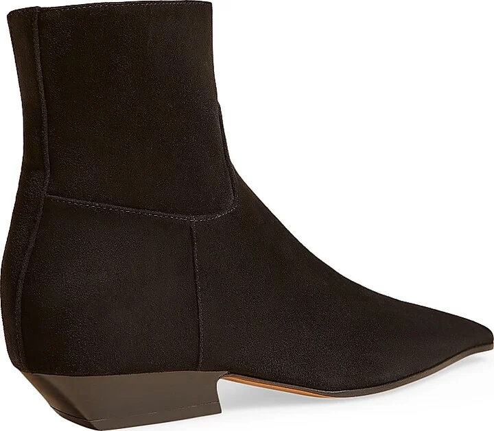 Women's Marfa 25MM Leather Ankle Boots - Black - Size 8 - Image 3