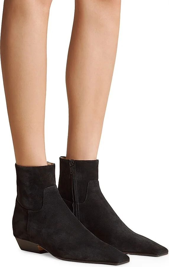 Women's Marfa 25MM Leather Ankle Boots - Black - Size 8 - Image 5
