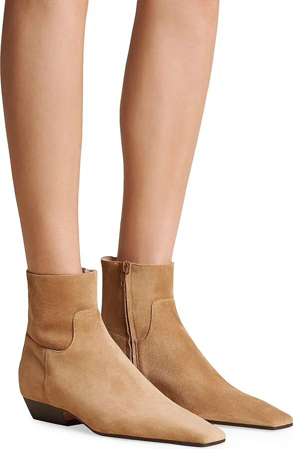 Women's Marfa 25MM Leather Ankle Boots - Black - Size 8 - Image 9
