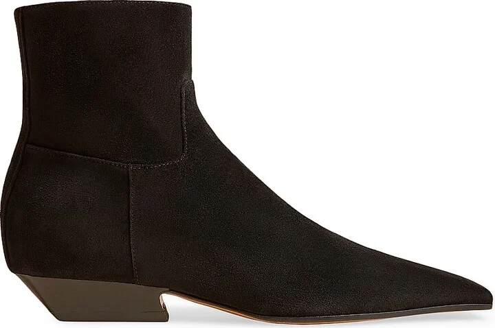 Women's Marfa 25MM Leather Ankle Boots - Black - Size 8