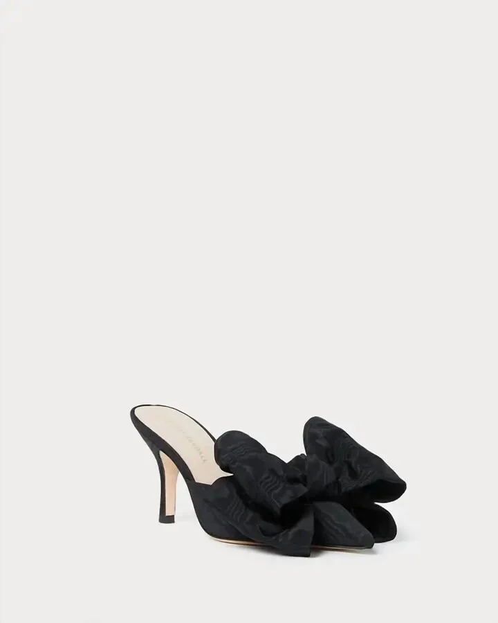 Women's Margot Bow Mule Sandal In Black