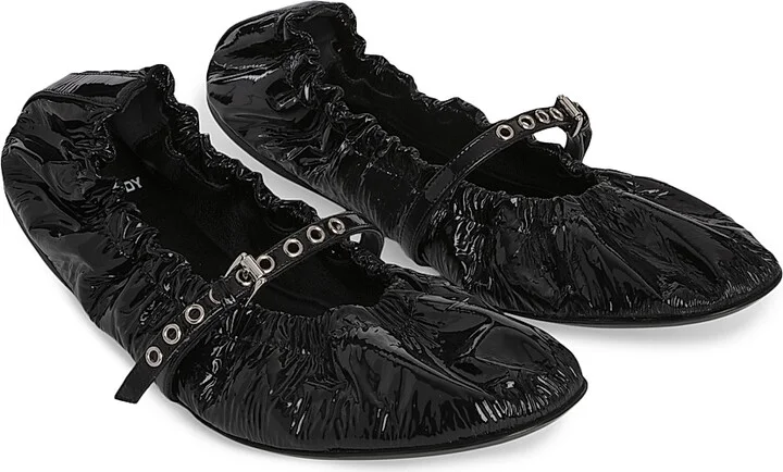 Women's Margot Patent Leather Ballet Flats - Black - Size 6 - Image 2
