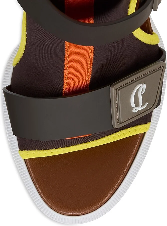 Women's Marie Amelie 100MM Leather and Neoprene Sandals - Black - Size 5.5 - Image 7
