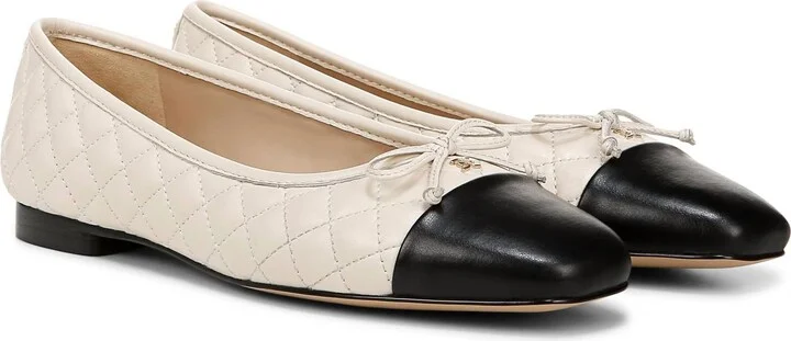 Women's Marilyn Ballet Flats Shoes In Black/cream
