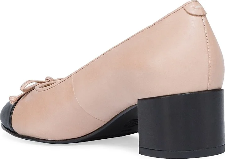 Women's Marisol Leather Cap-Toe Pumps - Blush - Size 8 - Image 6