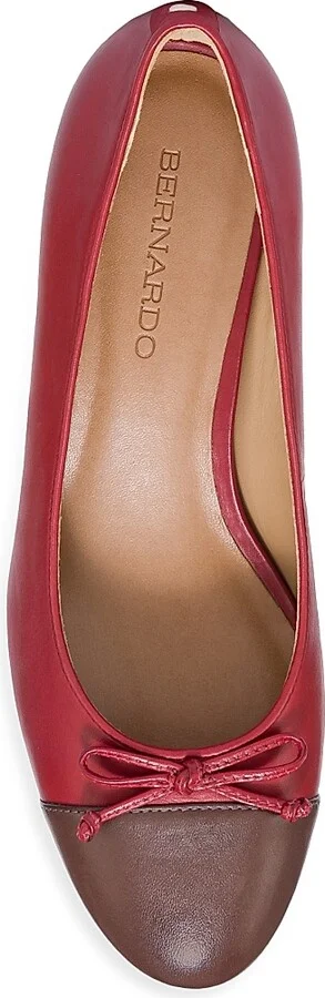 Women's Marisol Leather Cap-Toe Pumps - Blush - Size 8 - Image 10