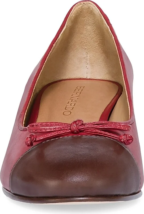 Women's Marisol Leather Cap-Toe Pumps - Blush - Size 8 - Image 11