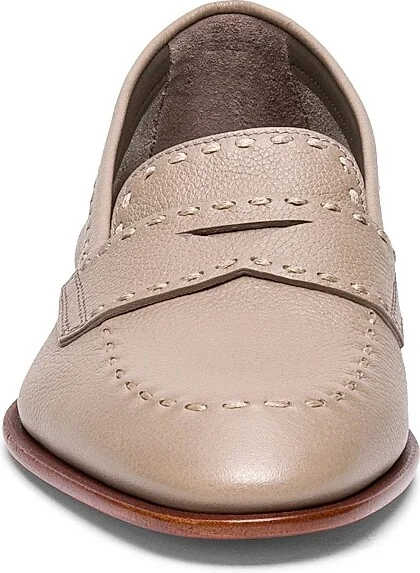 Women's Marlene Leather Loafers - Beige - Size 9 - Image 3