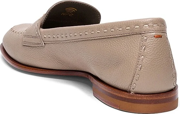 Women's Marlene Leather Loafers - Beige - Size 9 - Image 4