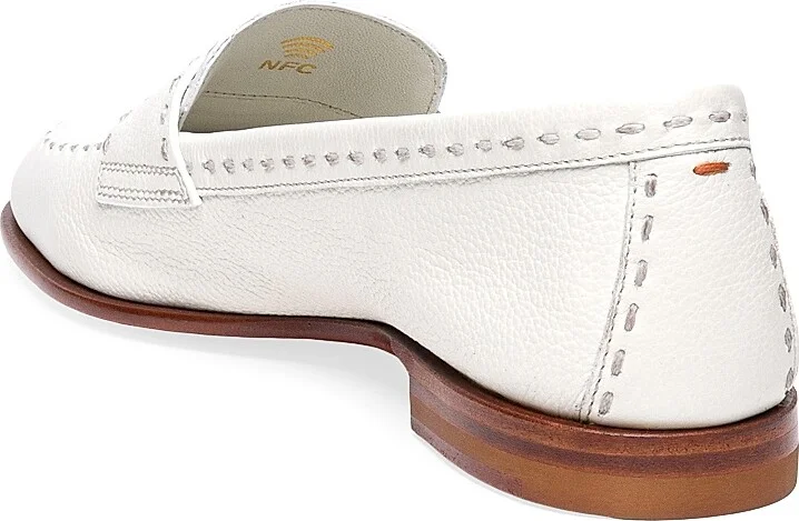 Women's Marlene Leather Loafers - White - Size 8.5 - Image 4