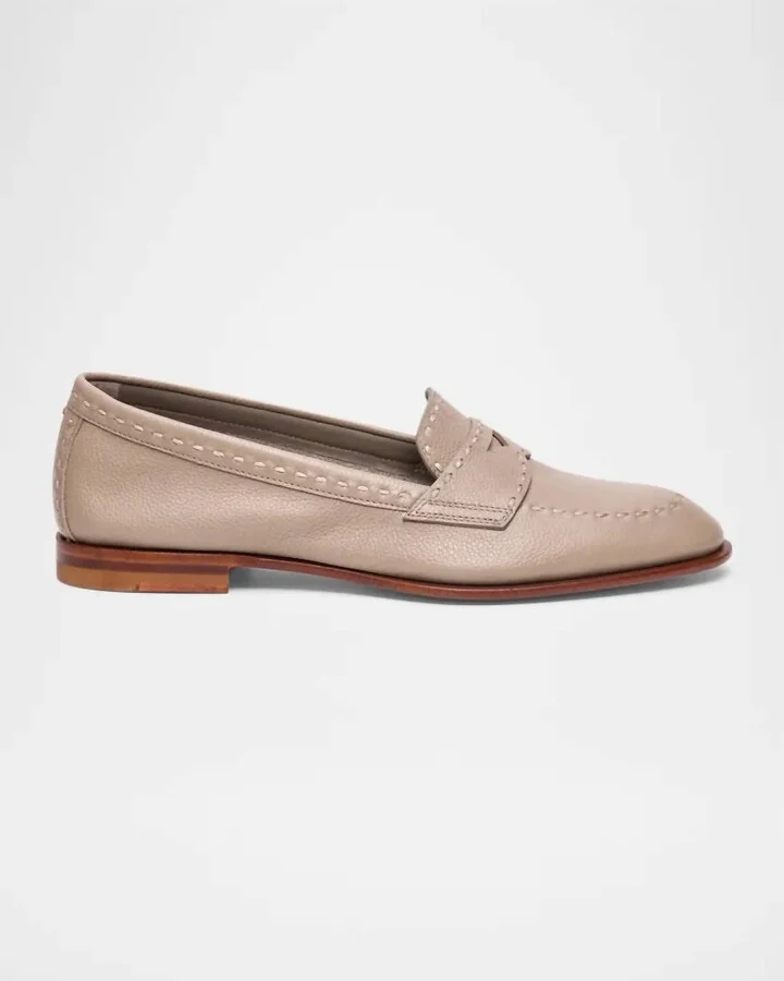 Women's Marlene Penny Loafer In Beige