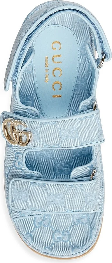 Women's Marmont GG Platform Sandals - Sky Blue - Size 8 - Image 3