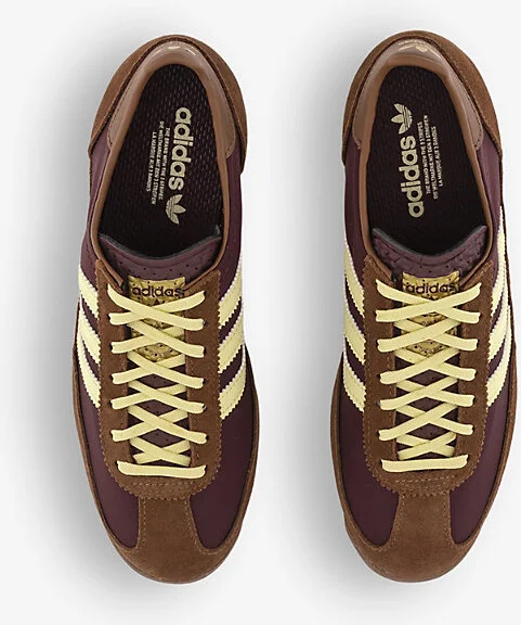 Womens Maroon Almost Yellow Pre Sl 72 Suede and Mesh Low-Top Trainers 10.5 - Image 2