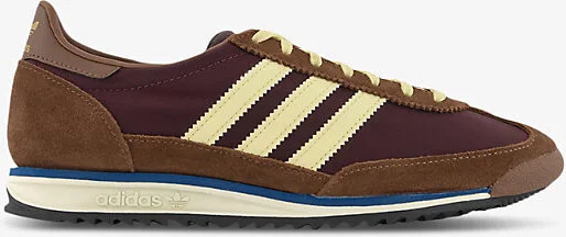 Womens Maroon Almost Yellow Pre Sl 72 Suede and Mesh Low-Top Trainers 10.5